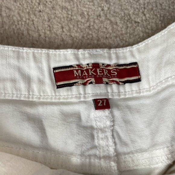 White Denim Shorts - Picture 5 of 10